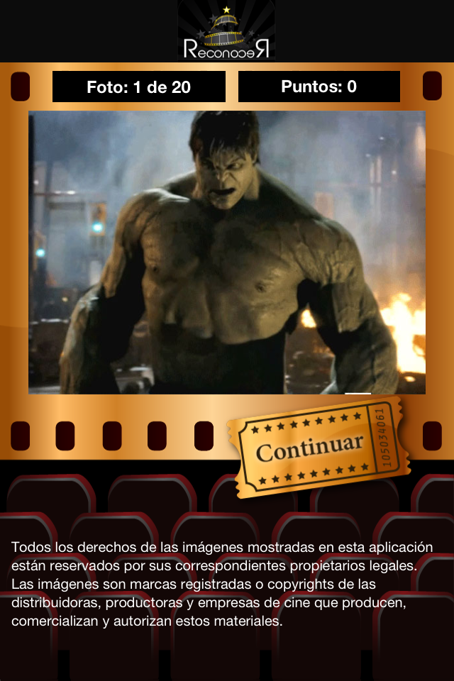Screenshot Reconocer Películas Screenshot Reconocer Películas